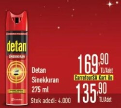 Detan Sinekkıran 275 ml