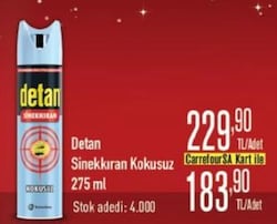 Detan Sinekkıran Kokusuz 275 ml
