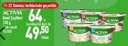 Activia Bowl Çeşitleri 150 g