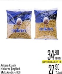 Ankara Klasik Makarna Çeşitleri/Adet