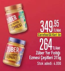 Züber Yer Fıstığı Ezmesi 315 g