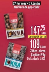 Züber Lokma Çeşitleri 96 g