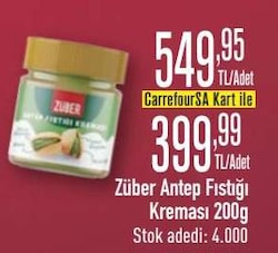 Züber Antep Fıstığı Kreması 200 g