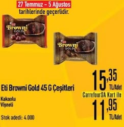 Eti Browni Gold 45 g Çeşitleri