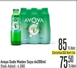 Avoya Sade Maden Suyu 6x200 ml
