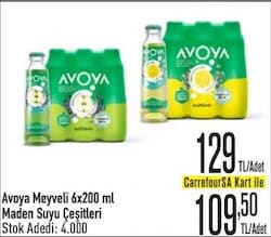 Avoya Meyveli 6x200 ml Maden Suyu Çeşitleri