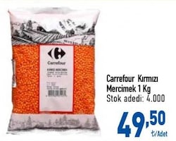 Carrefour Kırmızı Mercimek 1 kg