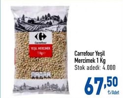 Carrefour Yeşil Mercimek 1 kg