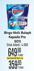 Bingo Akıllı Bulaşık Kapsülü Pro 50'li