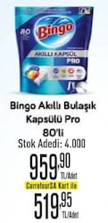Bingo Akıllı Bulaşık Kapsülü Pro 80'li