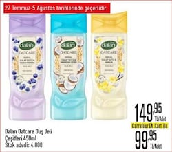 Dalan Oatcare Duş Jeli 450 ml Çeşitleri