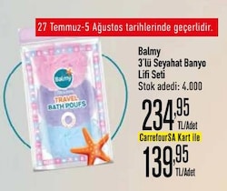 Balmy 3'lü Seyahat Banyo Lifi Seti