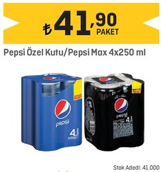 Pepsi Özel Kutu/Pepsi Max 4x250 ml