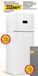Altus AL 375 X 455 L Beyaz No-Frost Buzdolabı