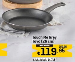 Touch Me Grey Tava 26 cm