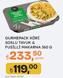 Gurmepack Köri Soslu Tavuk Spagetti Makarna 360 gr