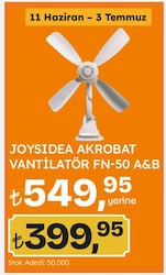 Joysidea FN-50 Akrobat Vantilatör