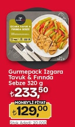 Gurmepack Izgara Tavuk Fırında Sebze 320 gr