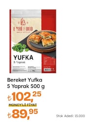 Bereket 5 Yaprak 500 gr Yufka