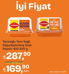 Taciroğlu Klasik 3 Dilimli 450 gr İnek Peyniri