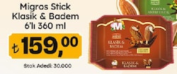 Migros Stick Mini Klasik & Bademli Dondurma 6'lı