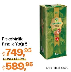 Fiskobirlik Fındık Yağı 5 lt