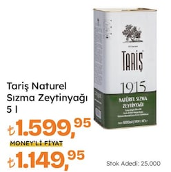 Tariş 1915 Natürel Sızma Zeytinyağı 5 lt