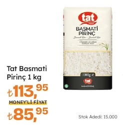 Tat Bakliyat 1 kg Basmati Pirinç