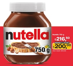 Nutella Kakaolu Fındık Kreması 750 gr