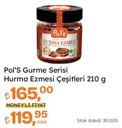 Pol's Gurme Serisi Hurma Ezmesi Çeşitleri 210 g