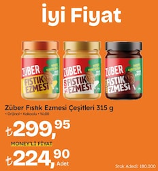 Züber Original Fıstık Ezmesi 315 gr