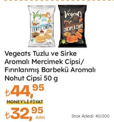 Vegeat's 50 gr Barbekü Aromalı Nohut Cips
