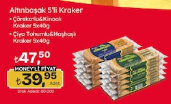 Ülker Altınbaşak Light Çiya Tohumu ve Haşhaşlı Kraker 5x40 gr