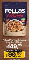 Fellas 270 gr Kırmızı Meyveler ve Protein Bar Parçacıklı Granola