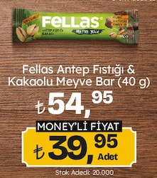 Fellas Nuts 40 gr Antep Fıstığı ve Kakaolu Bar