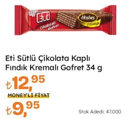 Eti Çikolatalı Gofret 34 gr