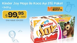 Kinder Joy Maşa ile Koca Ayı 3'lü Paket 3x20 g 