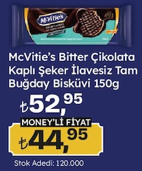 McVitie's Digestive Zero Bitter Çikolata Kaplı 150 G