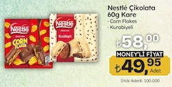Nestle Corn Flakes Kare Çikolata 60 gr