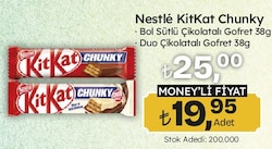 Nestle Kitkat Chunky Bol Sütlü Çikolatalı Gofret 38 gr