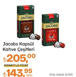 Jacobs Kapsül Kahve Çeşitleri 