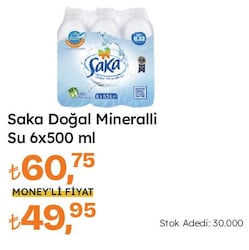 Saka 0.5 lt 6'lı Su