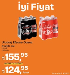 Uludağ Efsane 250 ml 6 Adet Gazoz