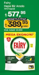 Fairy Hepsi Bir Arada Limon Bulaşık Makinesi Tableti 70'li