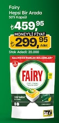 Fairy Hepsi Bir Arada Limon Bulaşık Makinesi Tableti 50'li