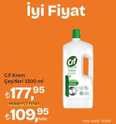 Cif Cleanboost Krem Yüzey Temizleyici 1.5 lt