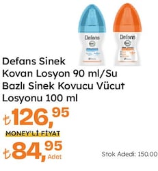Defans Yağsız Sinek Kovucu Vücut Losyonu 90 ml