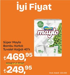 Maylo Süper Bambu 40'lı Tuvalet Kağıdı