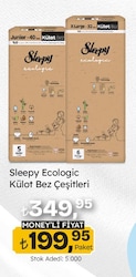 Sleepy Ecologic 5 Numara Junior 40'lı Bebek Bezi