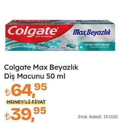 Colgate Max White Beyaz Kristaller Florürlü Diş Macunu 50 ml